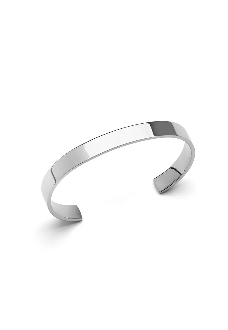 Line Cuff Polished Silver 7mm - Unisex Bracelet for women and men stainless steel Bracelet DW Official Authentic Original gelang tangan perempuan lelaki DW