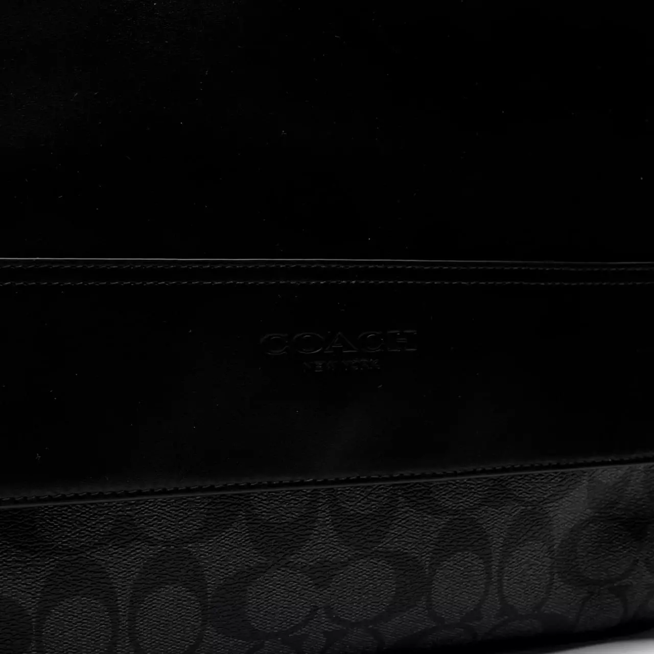 Jual Coach Coach Houston Map Bag Signature Charcoal Black Original 2024 ZALORA Indonesia