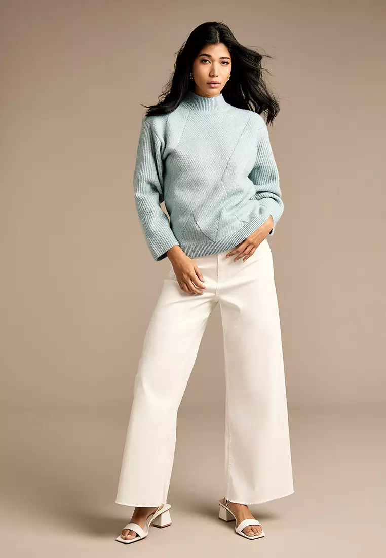 Dottie White Wide Leg Denim Jean