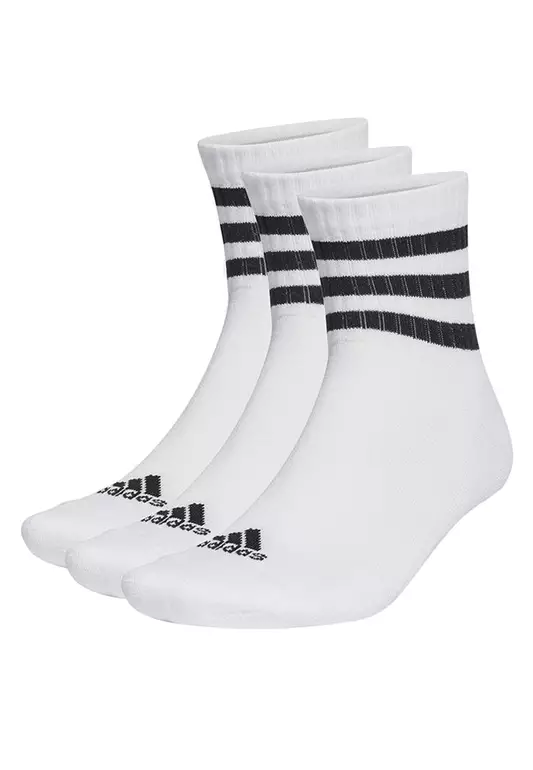 3-Stripes Cushioned Sportswear Low-Cut Socks 3 Pairs