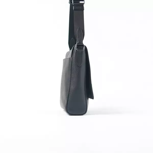 Tas COACH HOUSTON PLAIN BLACK FLAP SHOULDER BAG 100% ORIGINAL