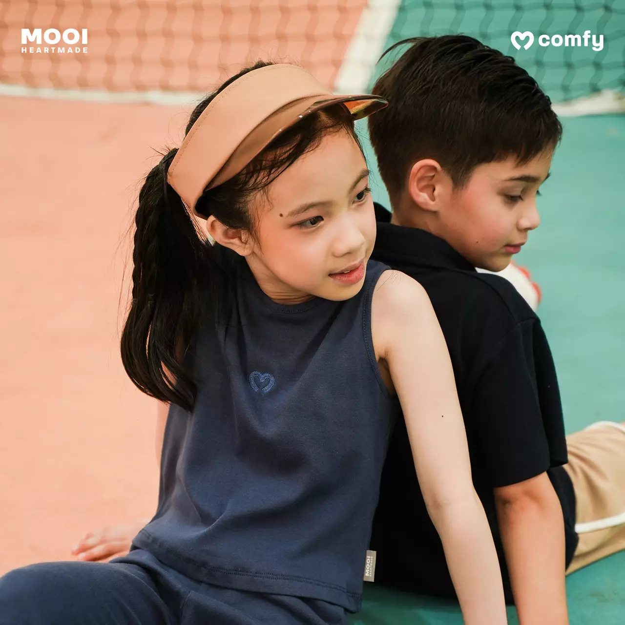 Mooi Atasan Anak Perempuan Comfy Sleeveless Top - White