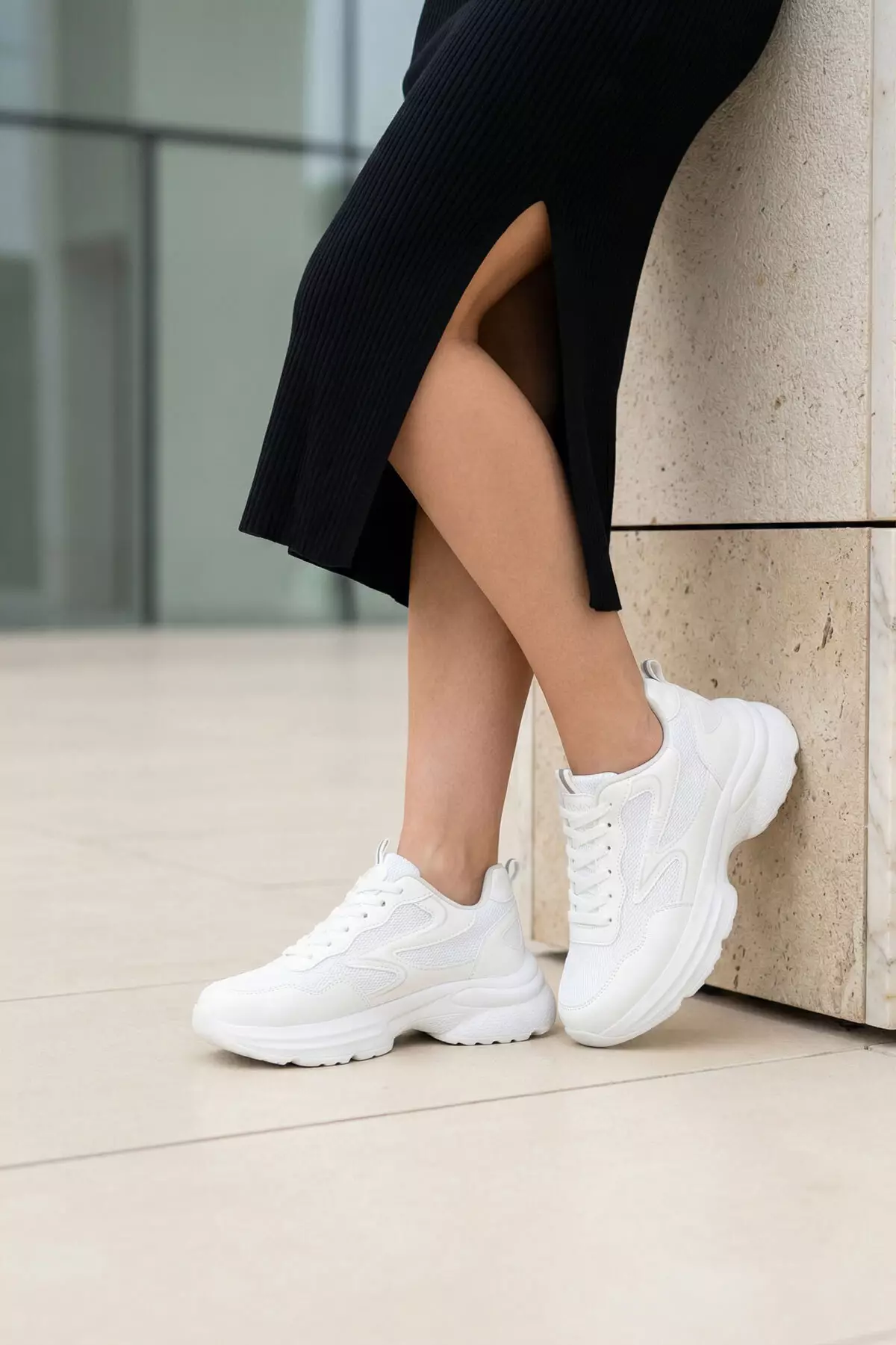 White Women'S Sneaker 21272