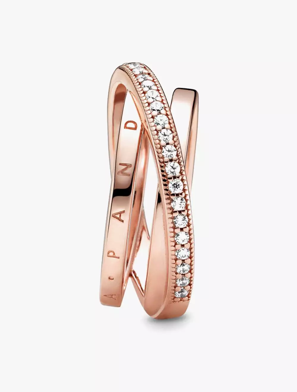 Pandora logo Pandora Rose ring with clear cubic zirconia