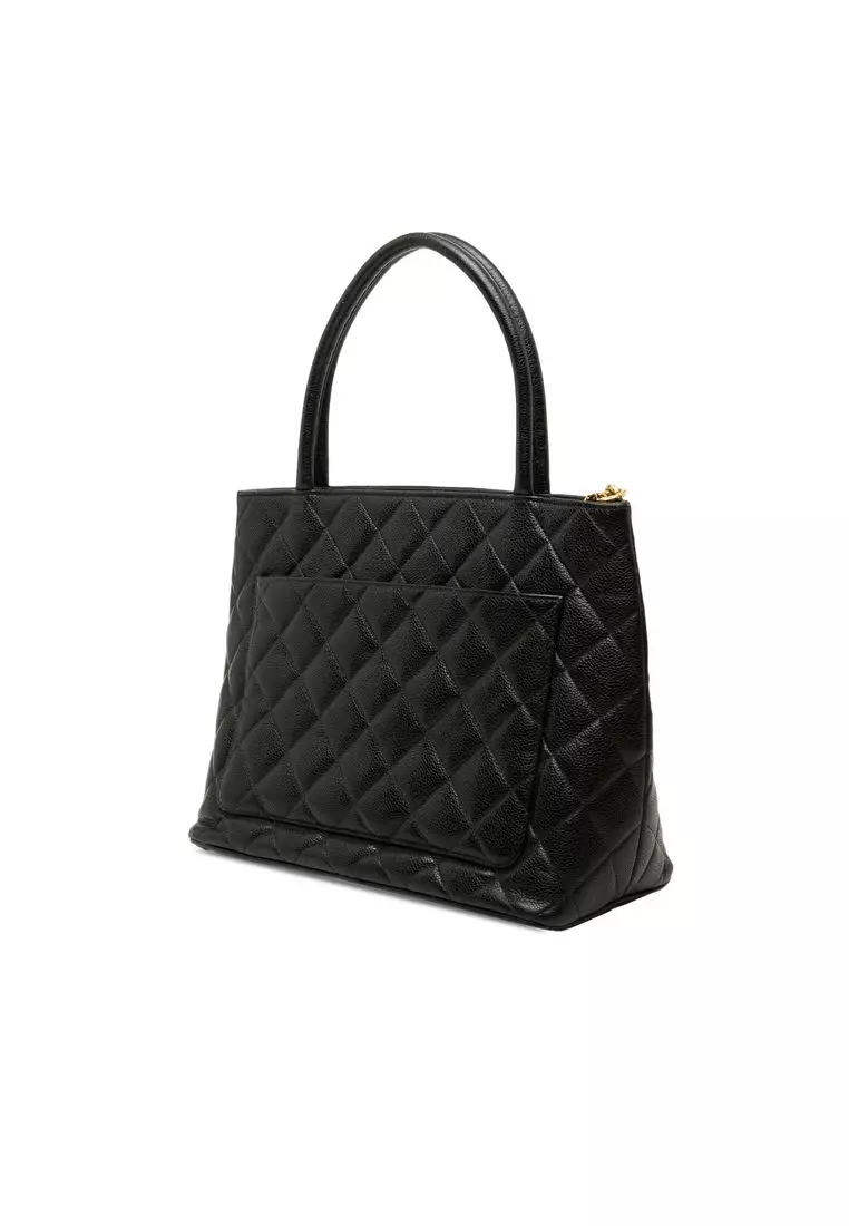 Pre-Loved Chanel Caviar Medallion Tote