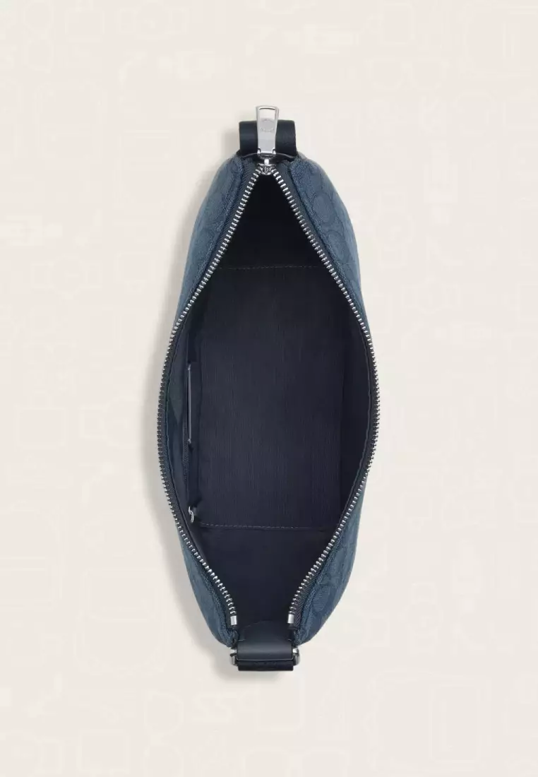 Coach Pace Shoulder Bag In Signature Jacquard Dark Denim