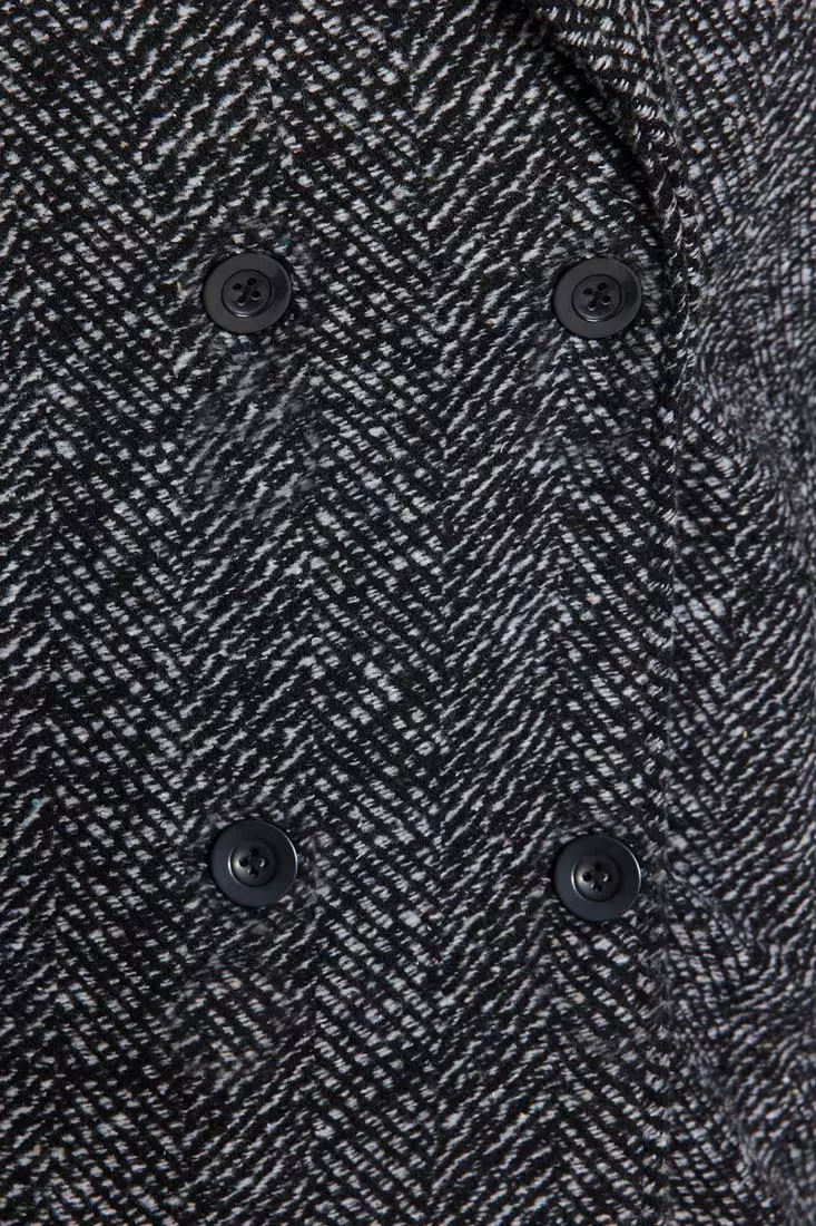 Tailored Herringbone Coat