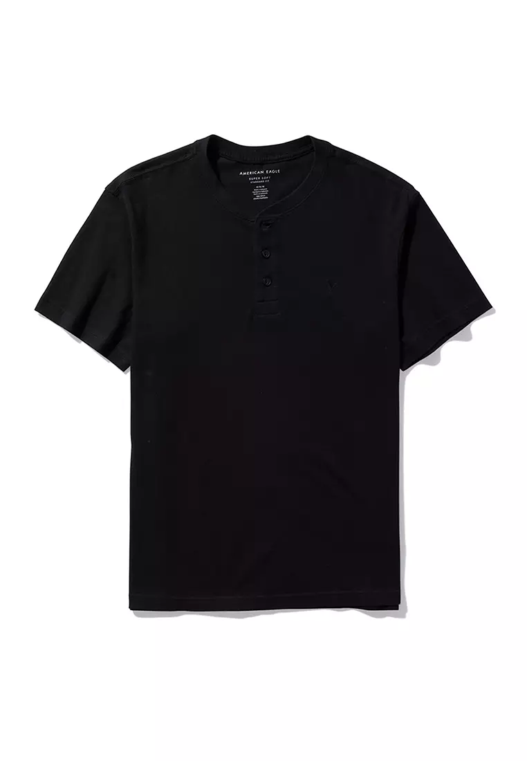 Short-Sleeve Henley Icon T-Shirt