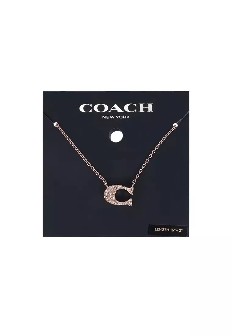 Coach c clearance necklace