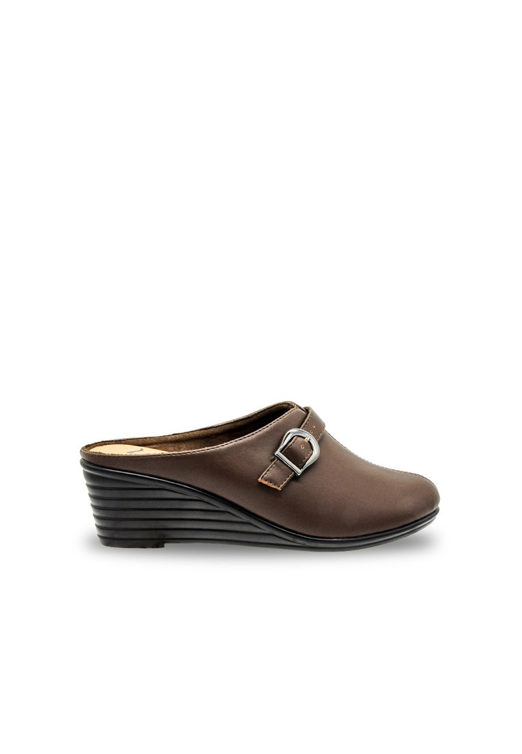 Louis Cuppers Faux Leather Wedge Pumps