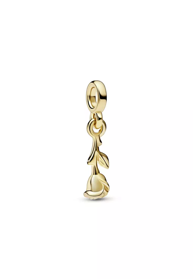 Pandora ME 14K Gold Plated Romance Rose Mini Dangle Charm