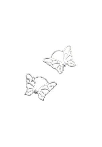 LYCKA silver LPP5082 S925 Silver Flying Butterflies Stud Earrings CB1FDAC8A42532GS_1
