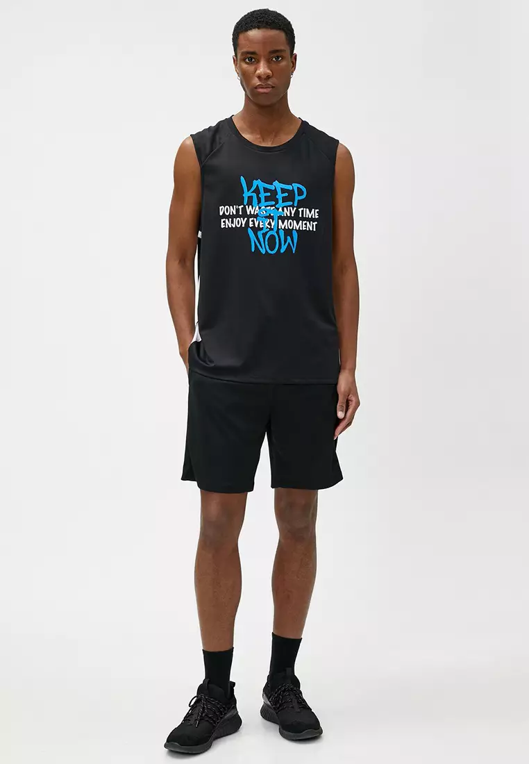 Slogan Printed Tank Top