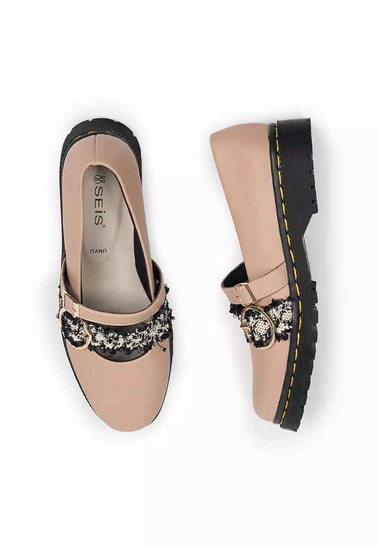 SEIS Shoes Unyu Sepatu Wanita Docmart / loafer MOCCA