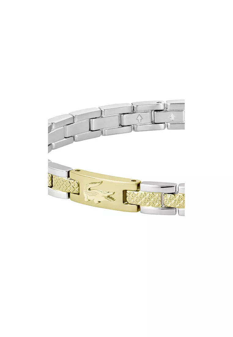METROPOLE Unisex Bracelet STAINLESS STEEL & IONIC PLATED THIN GOLD STEEL Strap - Dial 2040558