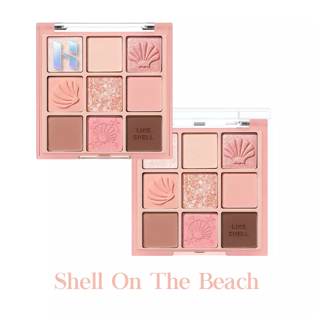Holika Holika My Fave Mood Eye Palette (Like Shell Collection) 08 Shell On The Beach | Eyeshadow