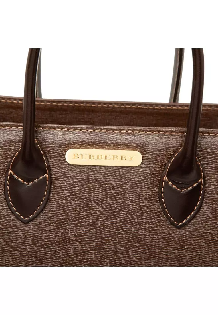 Pre-Loved Burberry Leather Handbag