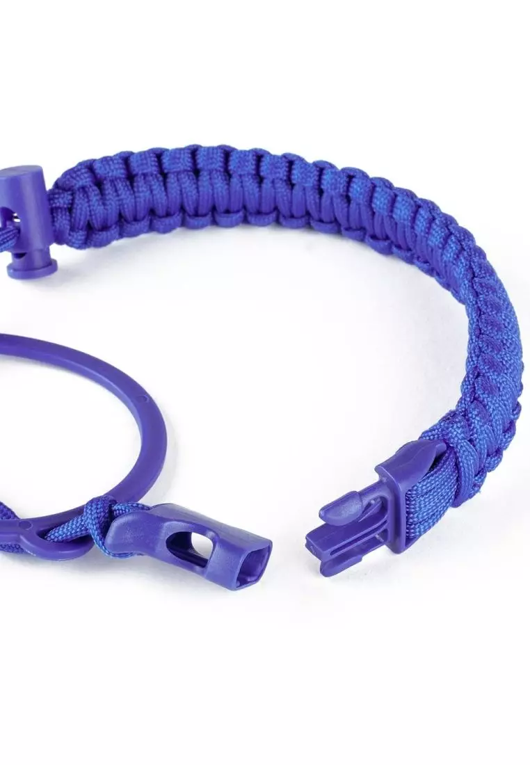 Crossing Paracord Bottle Carrier Strap with Carabiner - Dark Blue