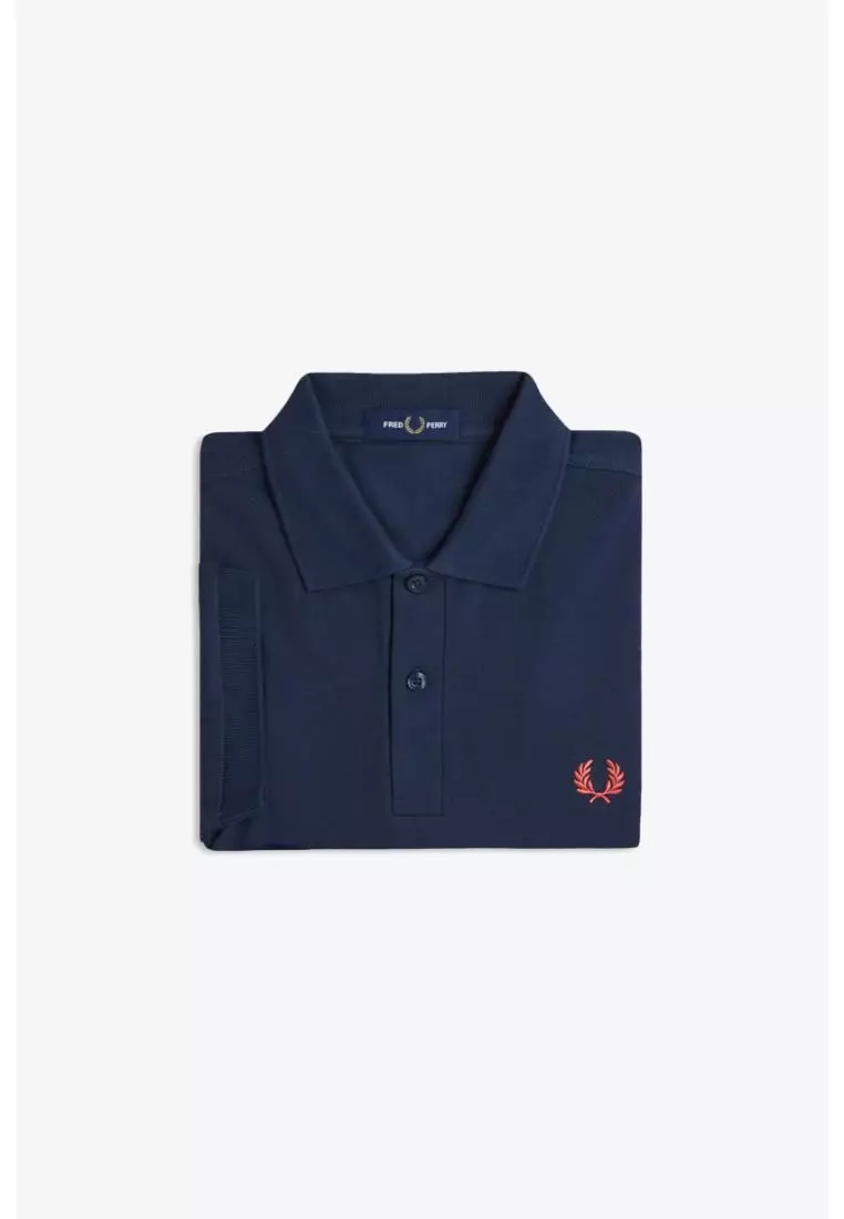 Fred Perry M6000 The Fred Perry Shirt (Tennis Blue / Flamingo Tan)