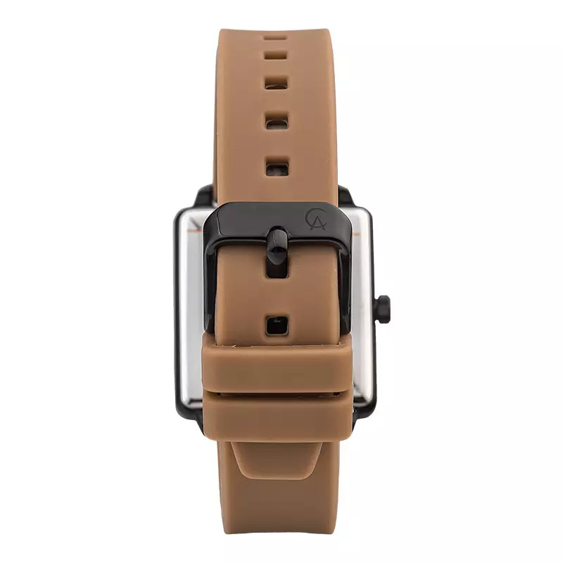 Jam Tangan Wanita Alexandre Christie Passion AC 2810 LD RIPBABO Ladies Black Dial Brown Rubber Strap