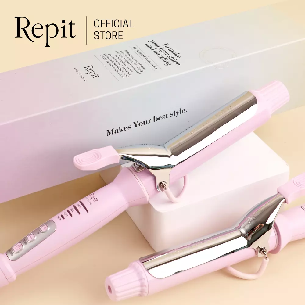 Repit Pengeriting Rambut / Curling Iron P Pink 32mm
