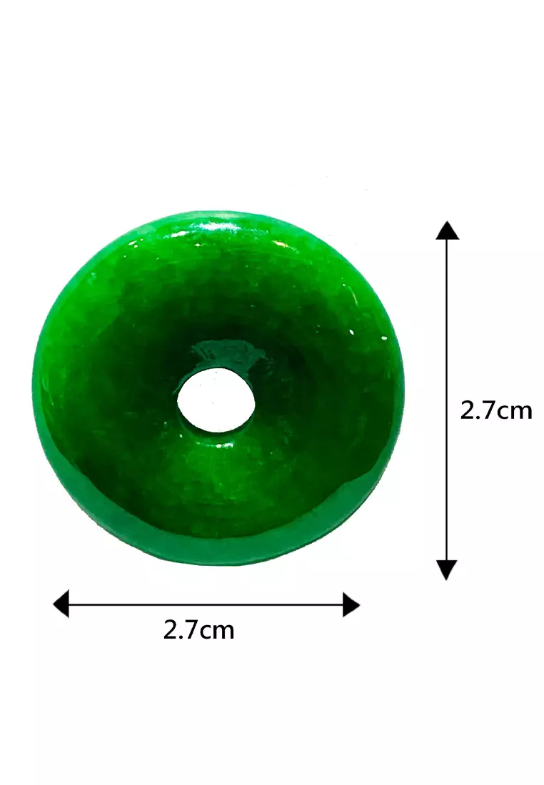 [SPECIAL ] LITZ Jade with Adjustable Necklace 翡翠平安扣项链 JP004