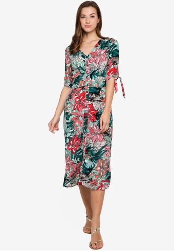 Jual Lc Waikiki Flower Patterned Viscose Dress Original Zalora Indonesia