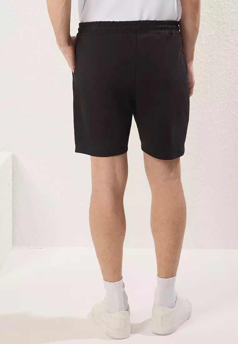 Black-Grey 2-Pack Regular Cut Label Applique Shorts & Bermuda TMNSS25SR00042