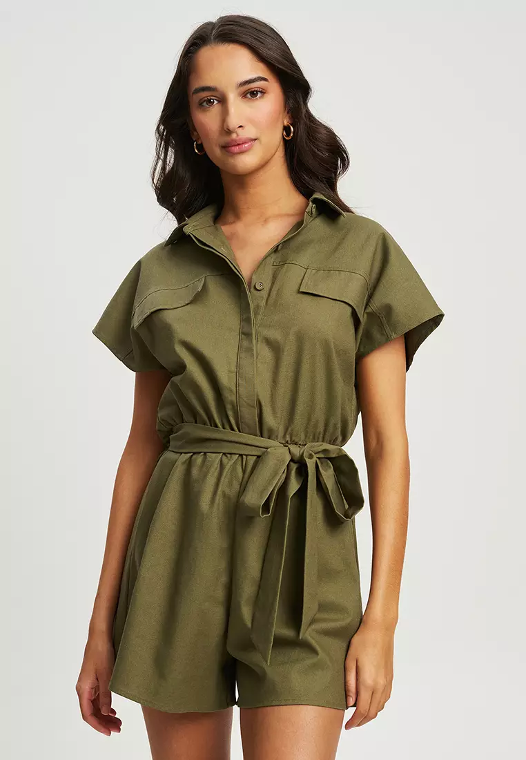 Tussah playsuit new arrivals