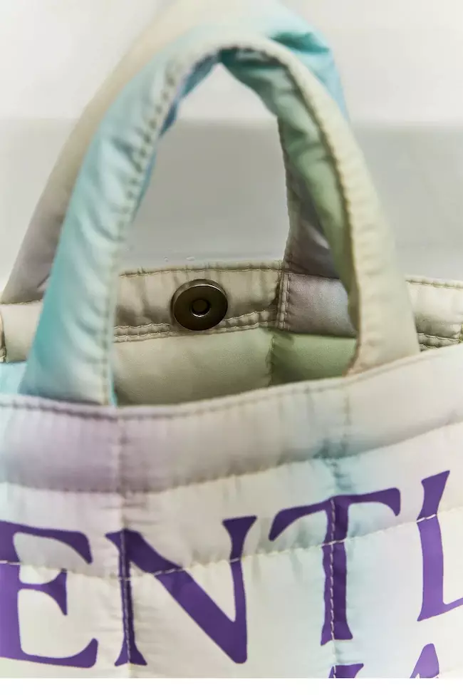 Purple Ombre Small Puffer Bag