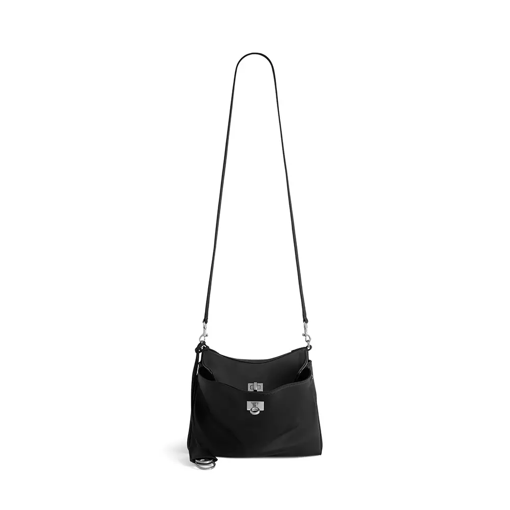 Rodeo Messenger Bag Small in Nylon Black