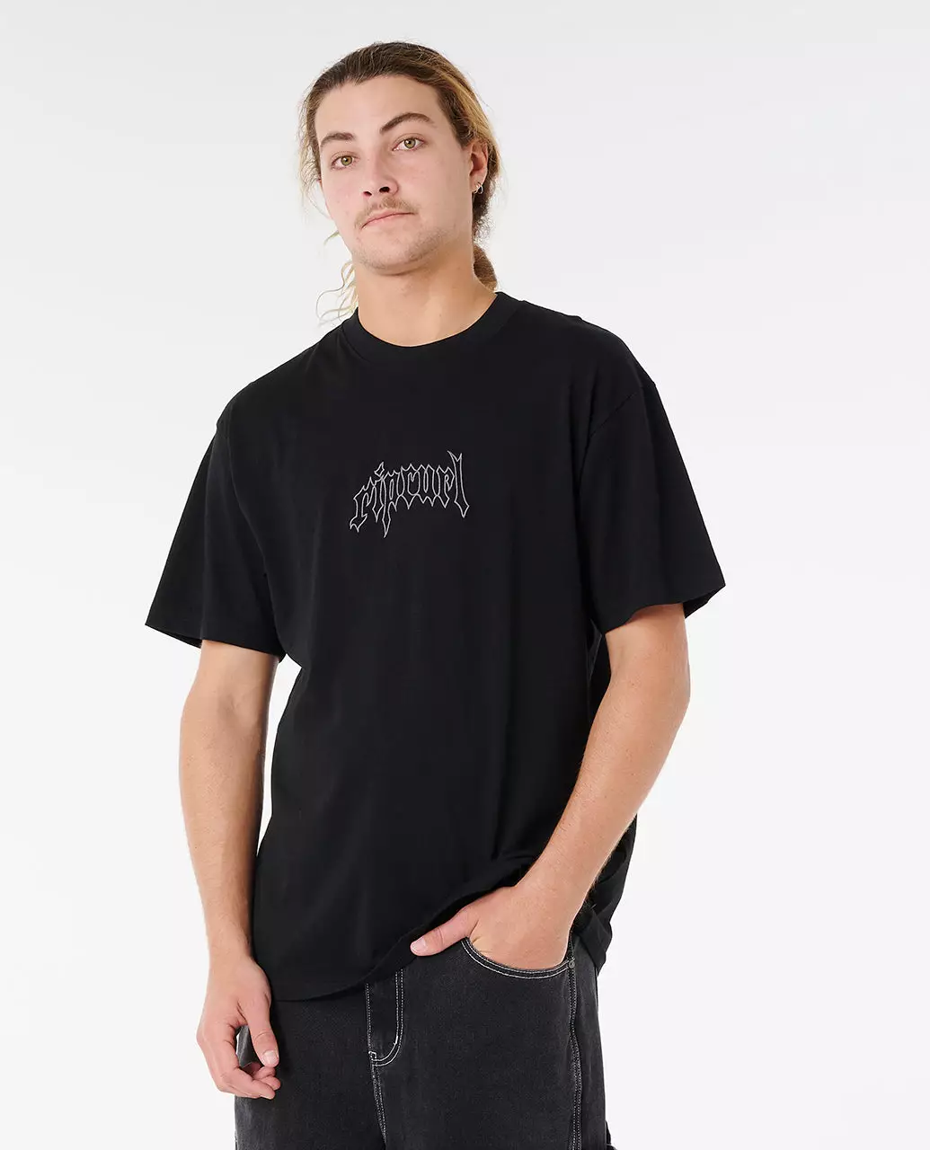 Rip Curl Men Archive Goth Embroidery Tee - Black