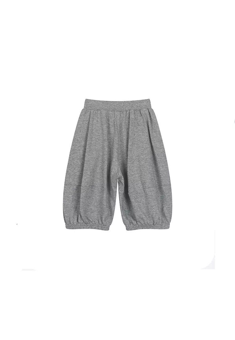 女小童针织裤子亲肤吸湿透气宽松灯笼裤