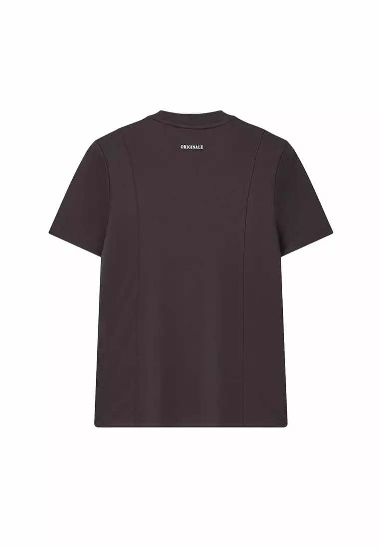 FILA CORE LIFESTYLE ORIGINALE  Women Short Sleeves T-Shirt (Brown / Ash)