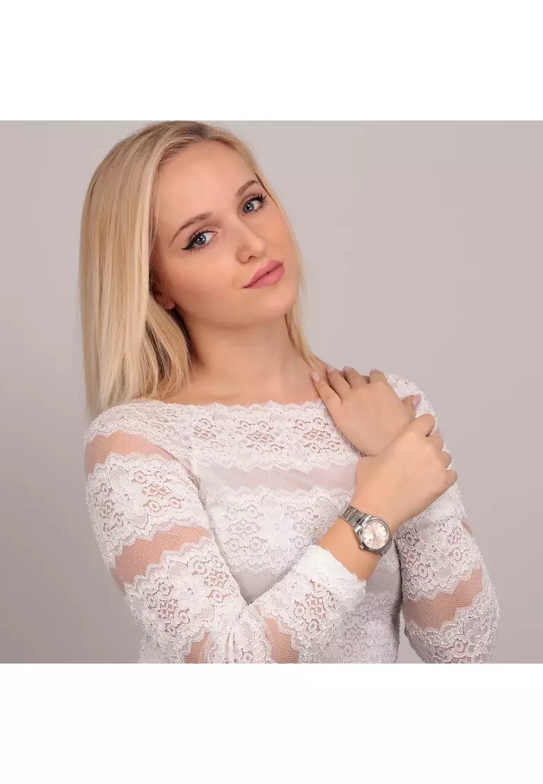 \\u30102 Years Warranty\\u3011Maserati Competizione 31mm Rose Gold Sunray Dial Ladies Quartz Watch R8853100509 With Luminous Hands