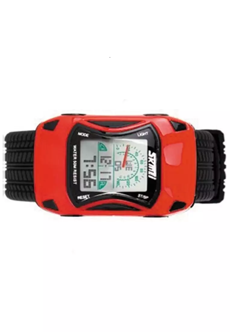 Jam Tangan Casual Anak LED Waterproof Strap Tali Material PU Leather CC67 ORIGINAL