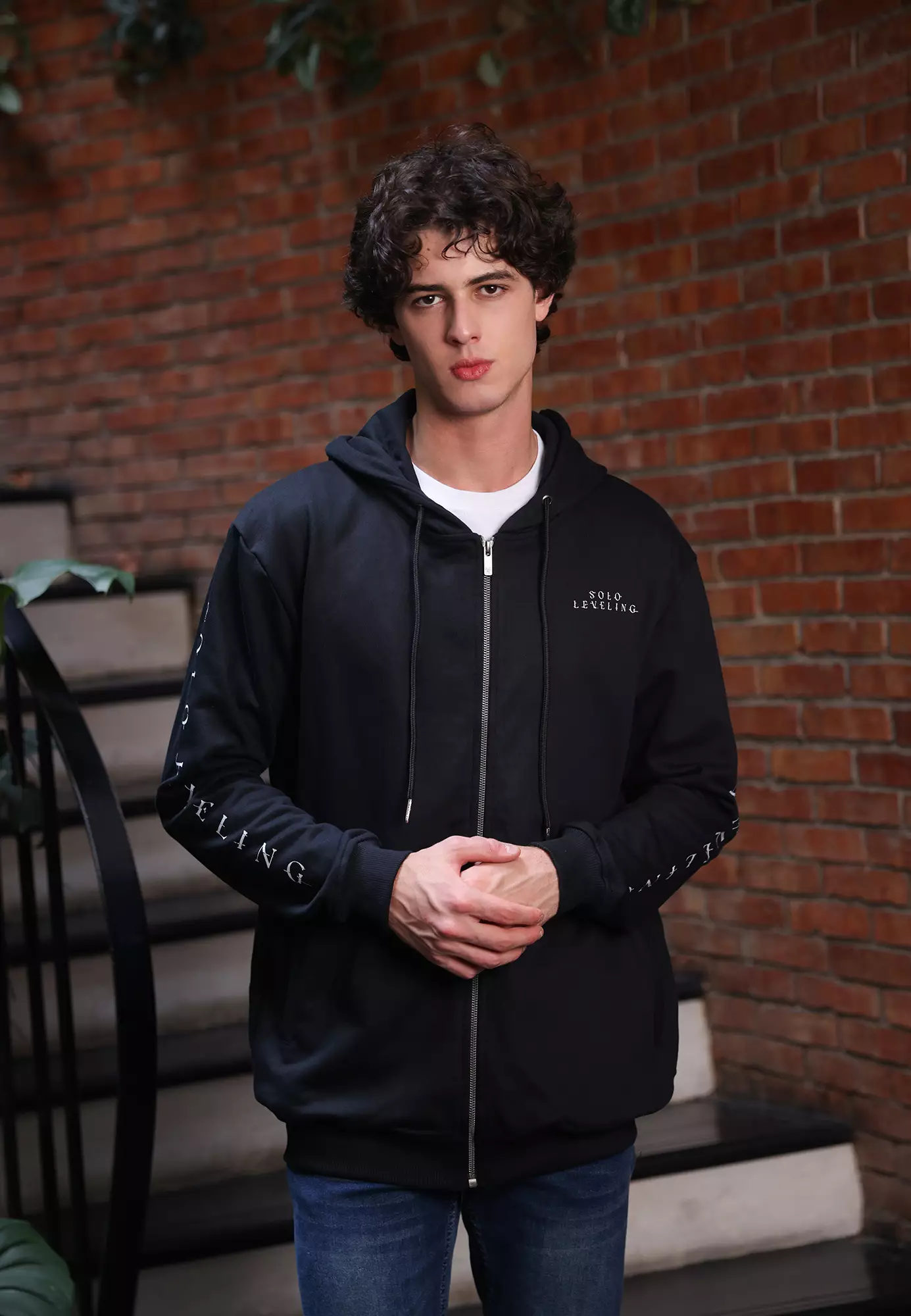 Ryusei x Solo Leveling | Hoodie Zipper Dungeon SOG Black