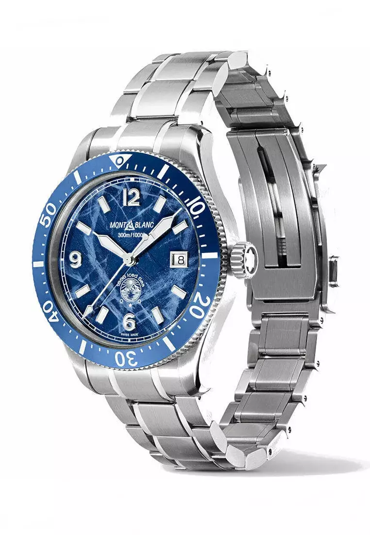 萬寶龍 1858 ICED SEA 自動上鍊男士腕錶 41mm - 129369