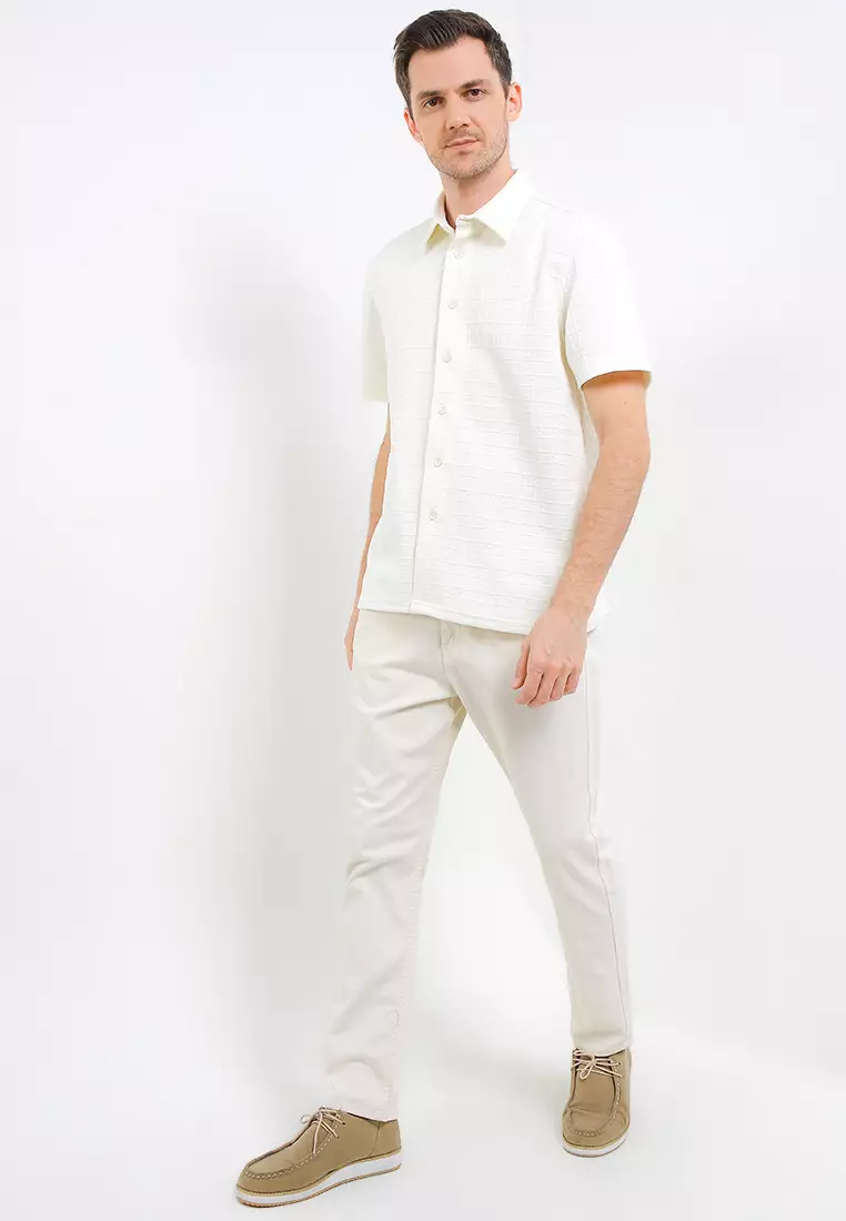 Kemeja Knit Relaxed Fit - Foster Shirts