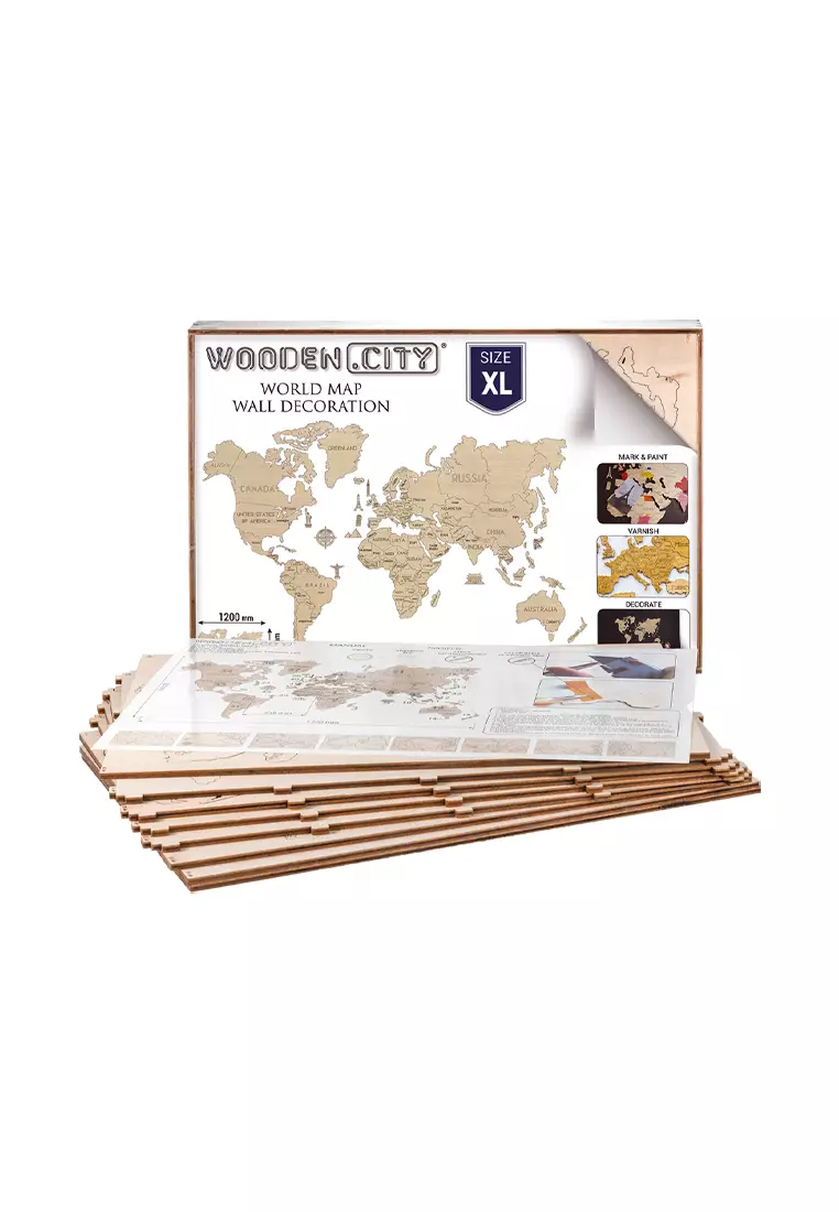 WOODEN CITY World Map XL 2024 Buy WOODEN CITY Online ZALORA Hong Kong