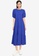 Desigual blue Plain Textured Midi Dress 5E040AA7312498GS_4