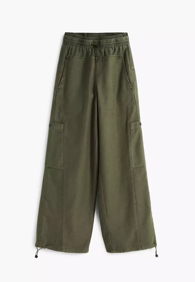 Twill jogger pants