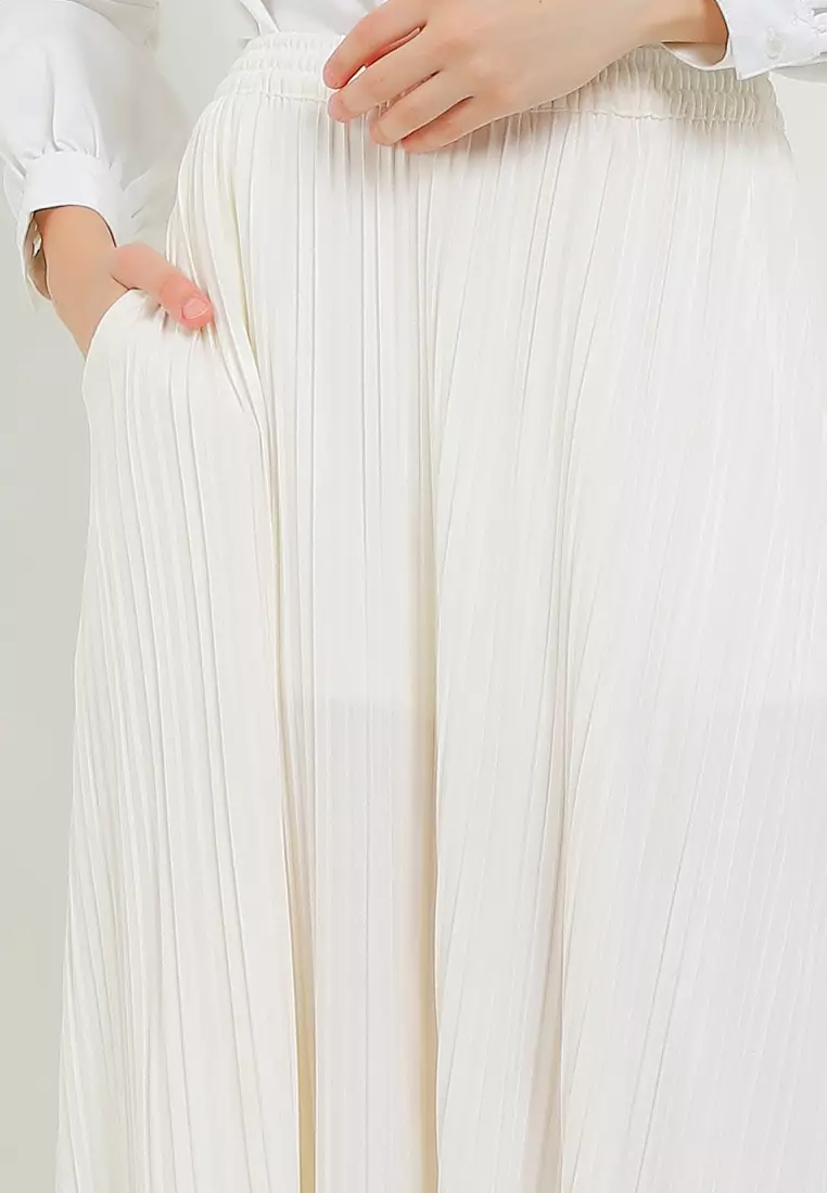 Pleated Maxi Skirt