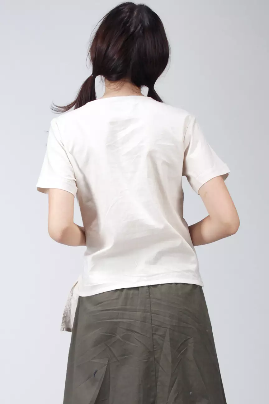 Kemeja Wanita Teviti Cream