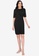 Origin by Zalora black Drape Detail Dress made from TENCEL™ A00B4AA264A9C4GS_4