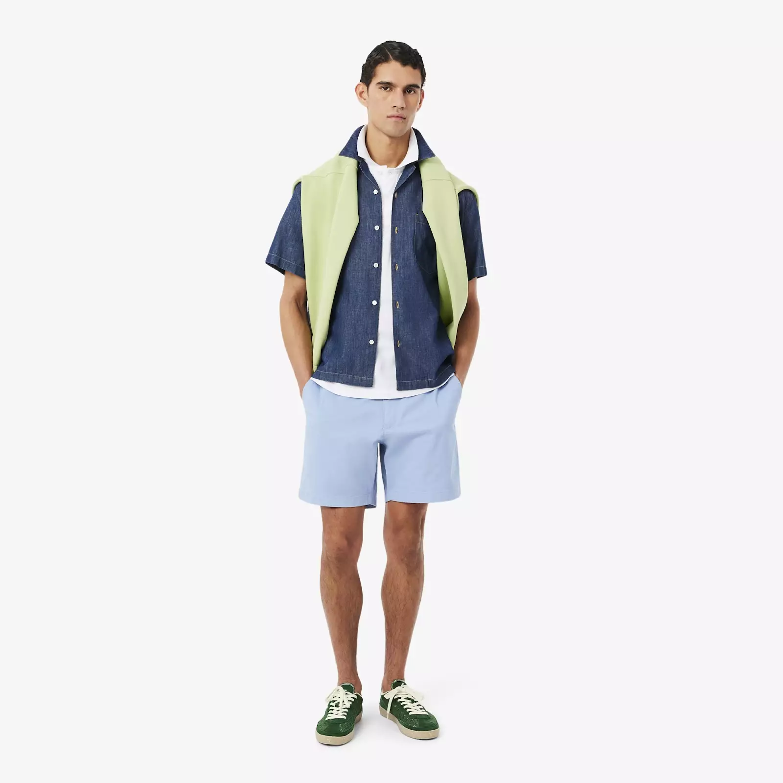 Classic Fit Embroidery Detail Petit Piqué Polo Shirt
