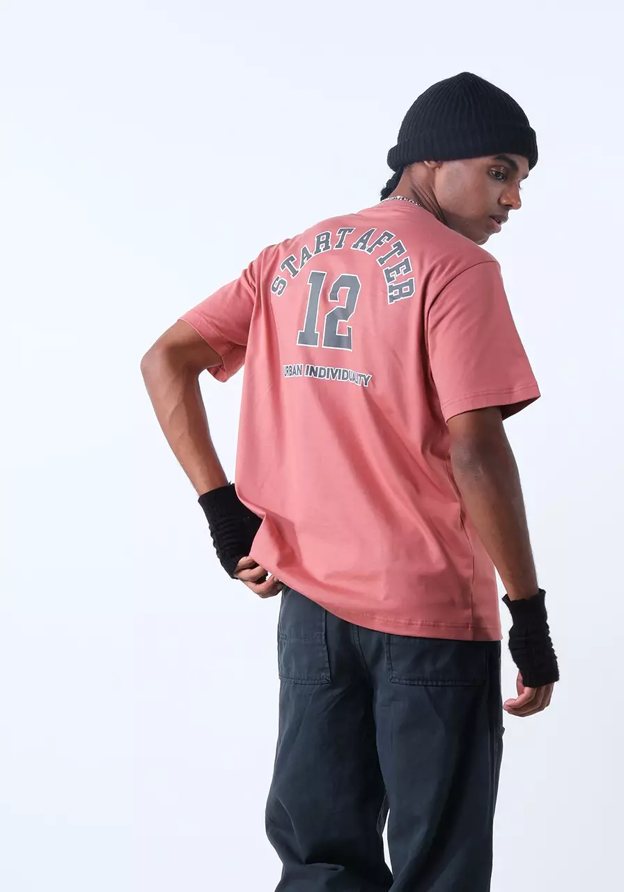 Kaos Regular Pria Twelve Dusty Pink
