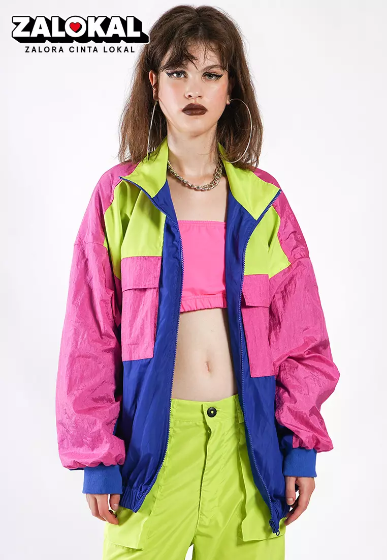 Jual Ocwa Studio OCWA CURTIS COLORBLOCK 80S INSPIRED WATERPROOF JACKET ...