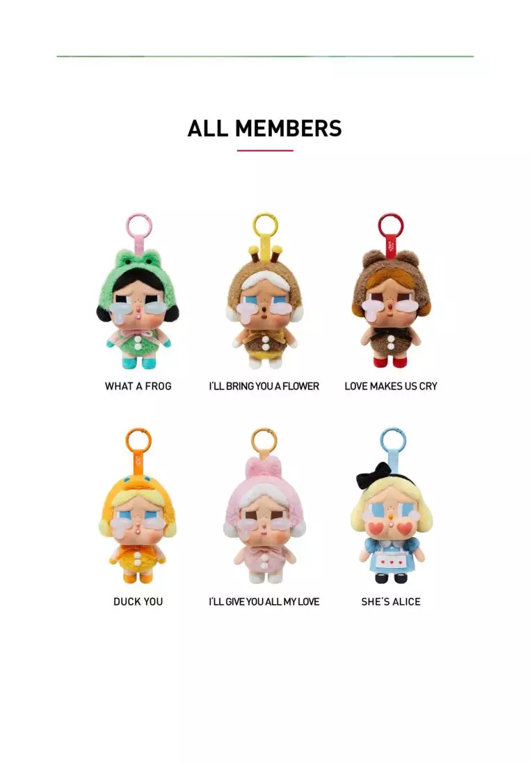 POP MART CRYBABY Crying Again Series - Vinyl Face Plush Pendant Selected She's Alice