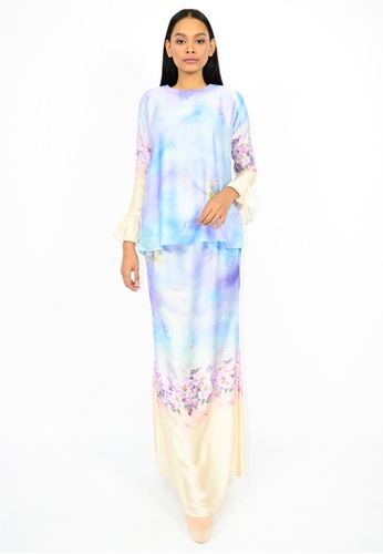 Kurung Shada from Watie Collections in Blue